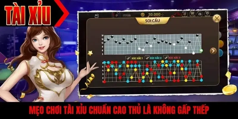 Mẹo chơi tài xỉu chuẩn cao thủ là không gấp thếp