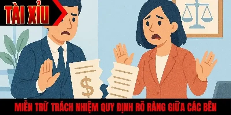 Miễn trừ trách nhiệm quy định rõ ràng giữa các bên