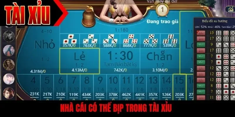 Nhà cái có thể bịp trong tài xỉu