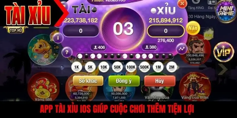 App tài xỉu iOS giúp cuộc chơi thêm tiện lợi