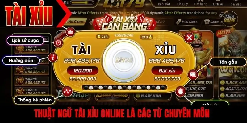 Thuật ngữ tài xỉu online là các từ chuyên môn